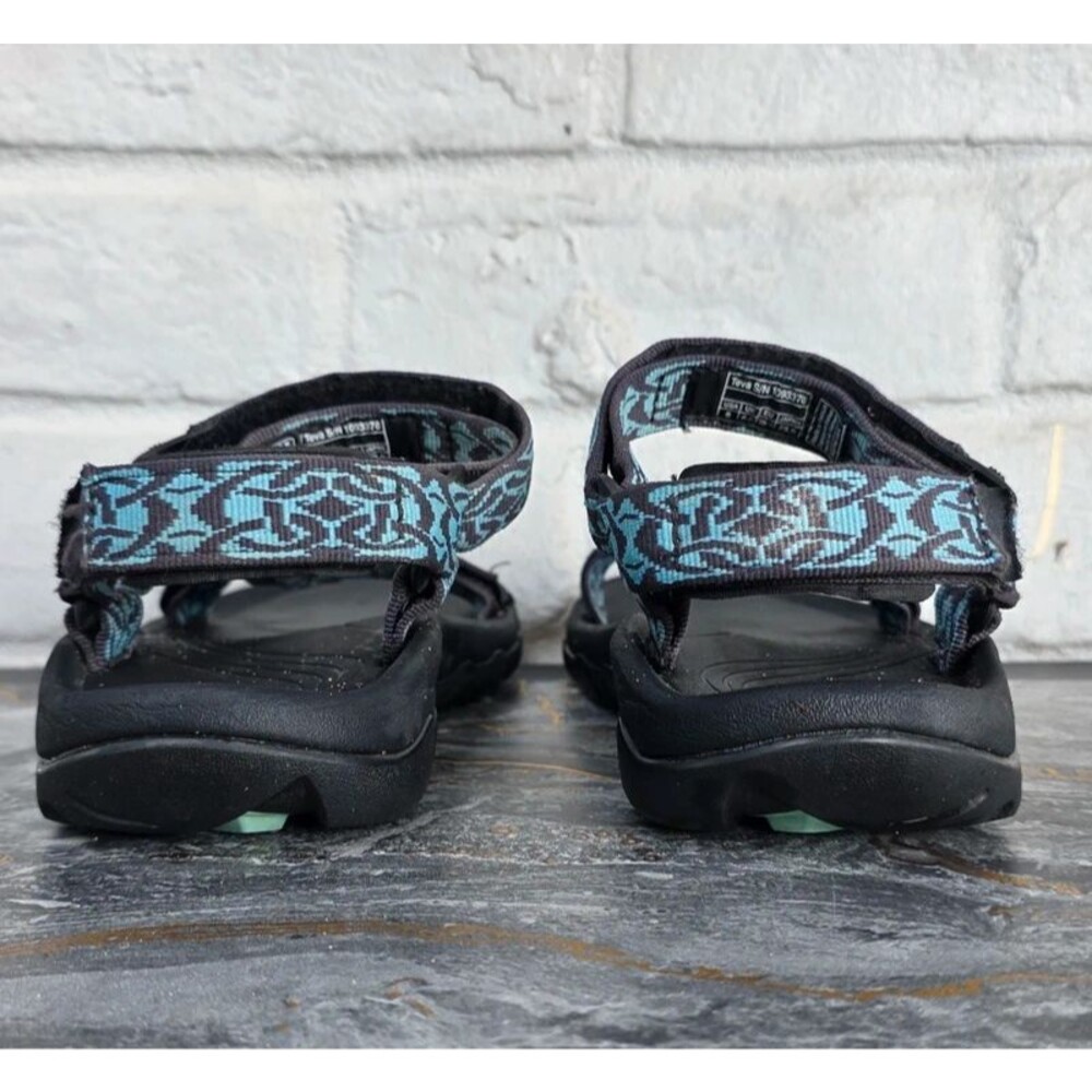 Teva Women's Hurricane 4 Triton Griffin Blue Black Hiking Sport Sandals Size 8 - Picture 7 of 9
